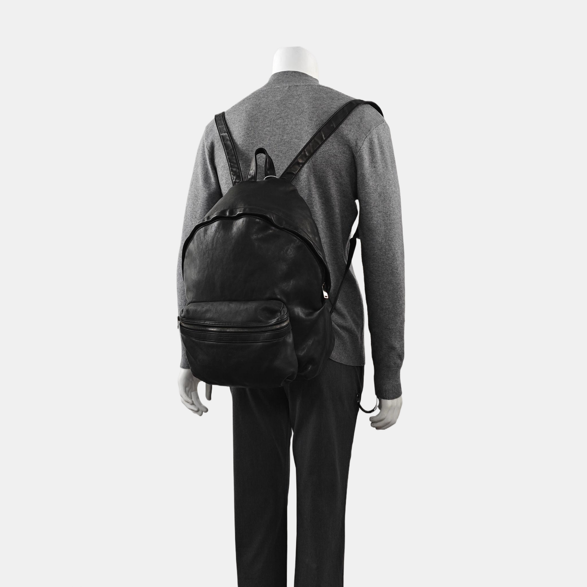 Calfskin Backpack Black