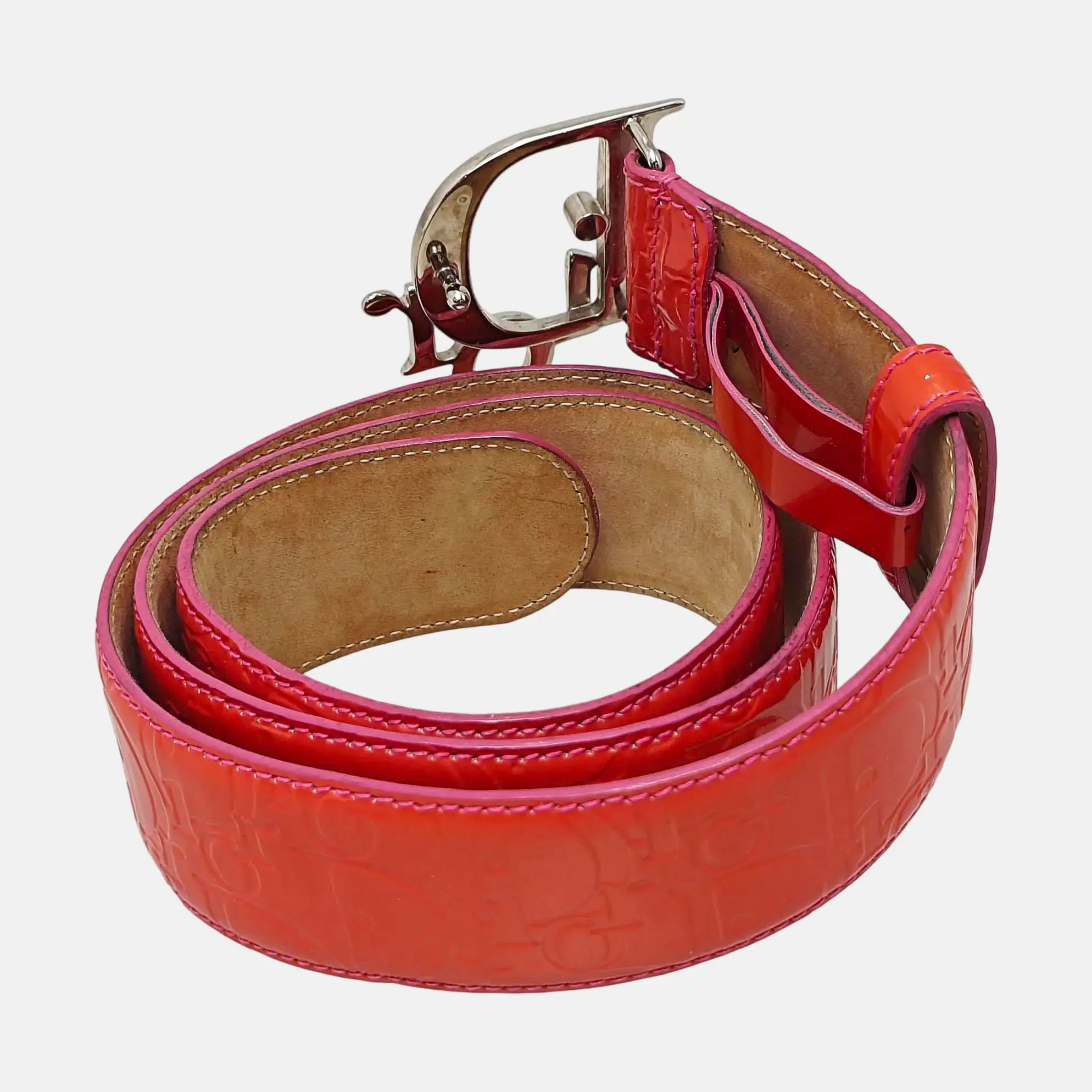 Leather Belt Orange