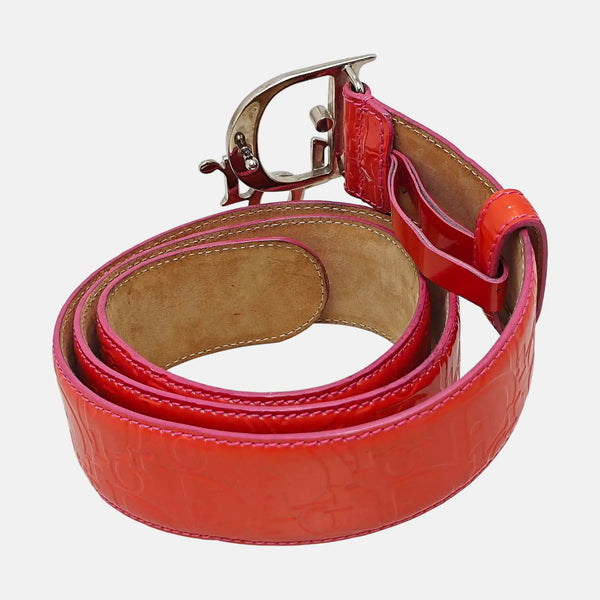 Leather Belt Orange
