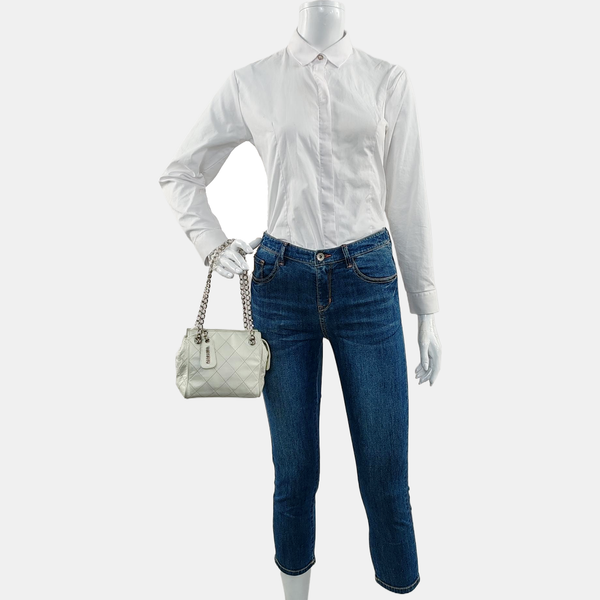 Quilted Lambskin White