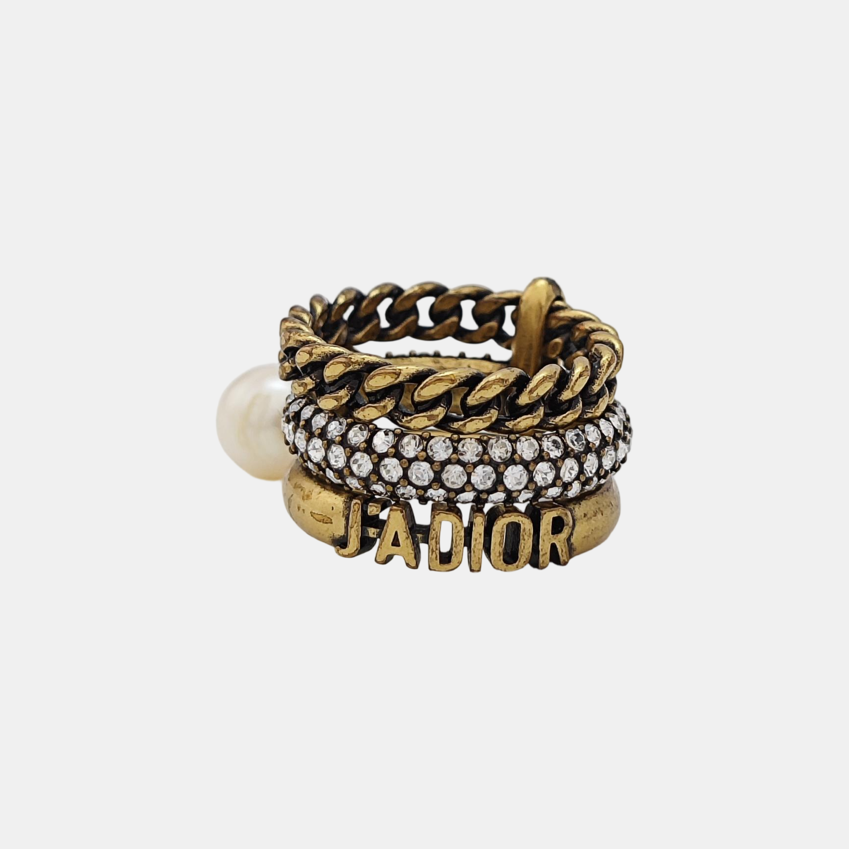J'adior Metal Gold Ring EU 51