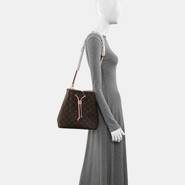 NÉONOÉ MM Monogram Coated Canvas Brown