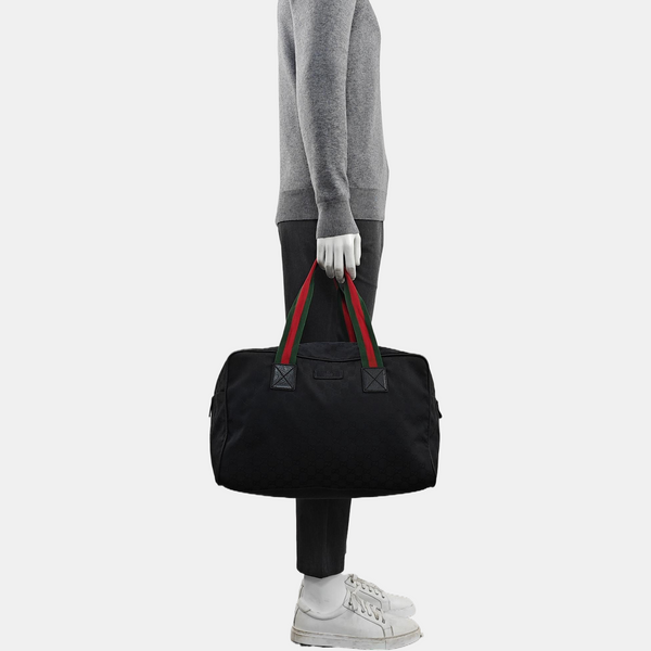 Monogram Canvas Top Handle Bag Black