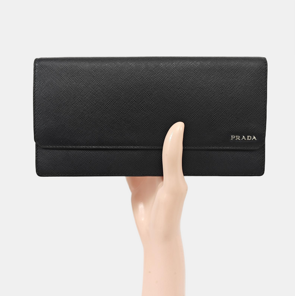 Saffiano Calfskin Wallet Black