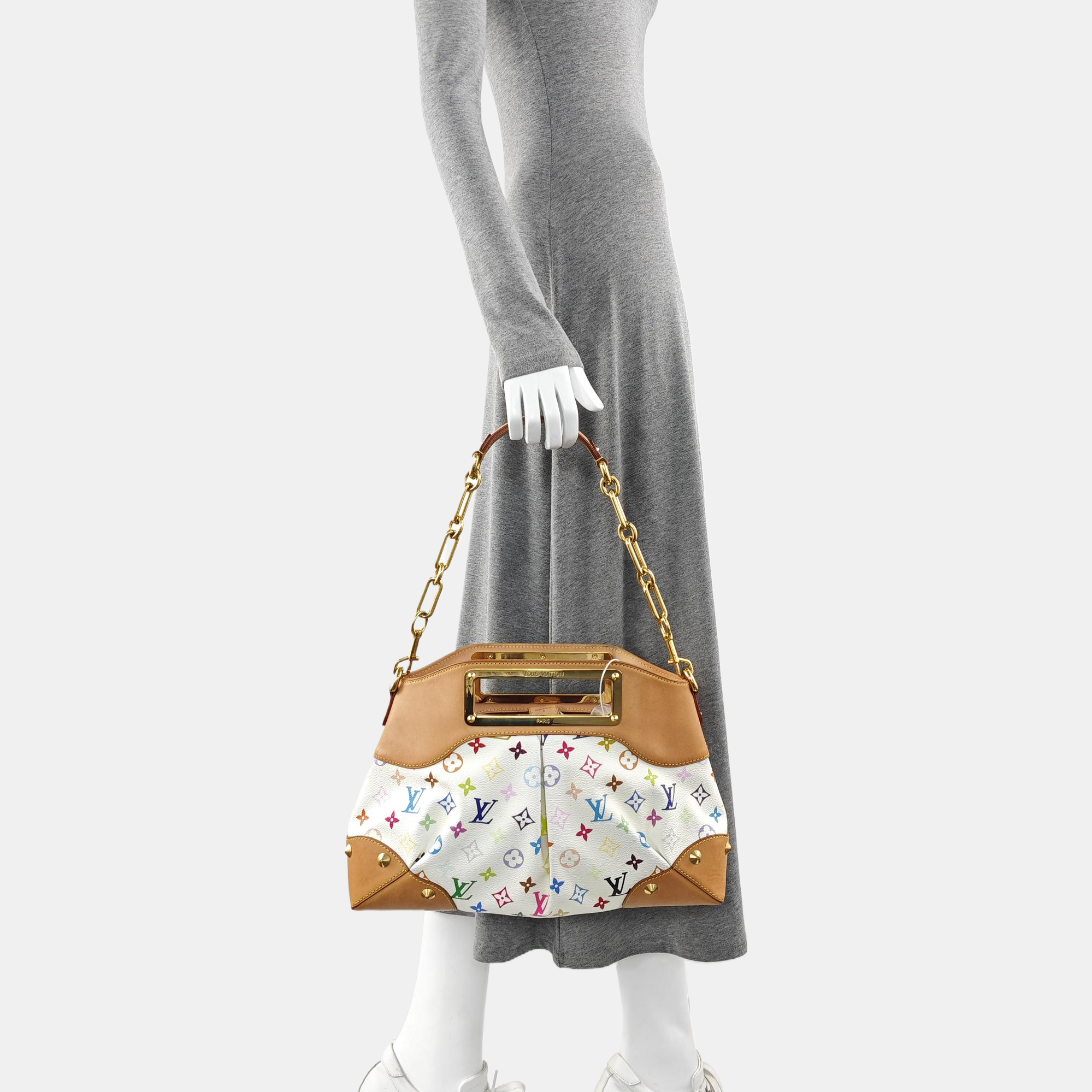 LV × TM JUDY MM Monogram Coated Canvas White