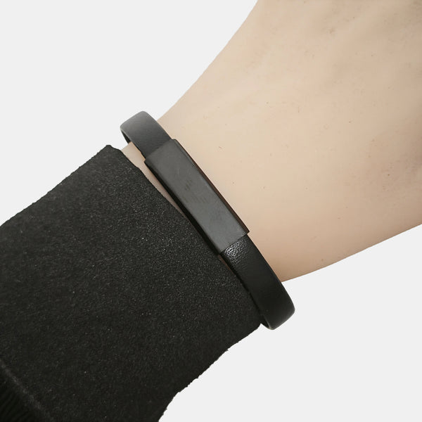 Leather Black Bracelet
