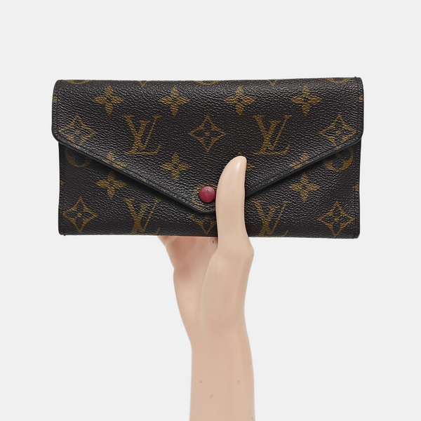 JOSÉPHINE Monogram Coated Canvas Brown Wallet