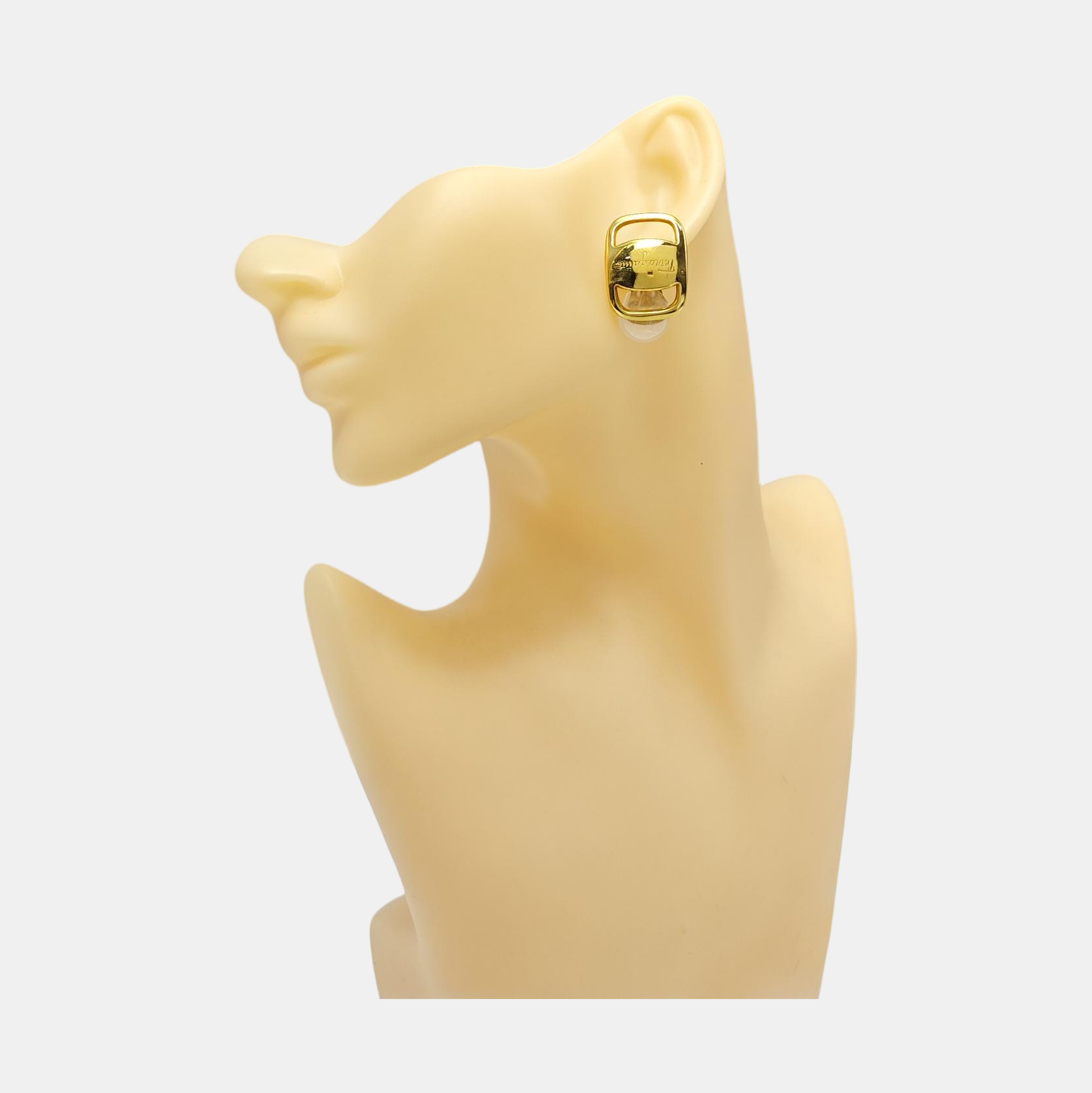 Metal Gold Clip On Earrings
