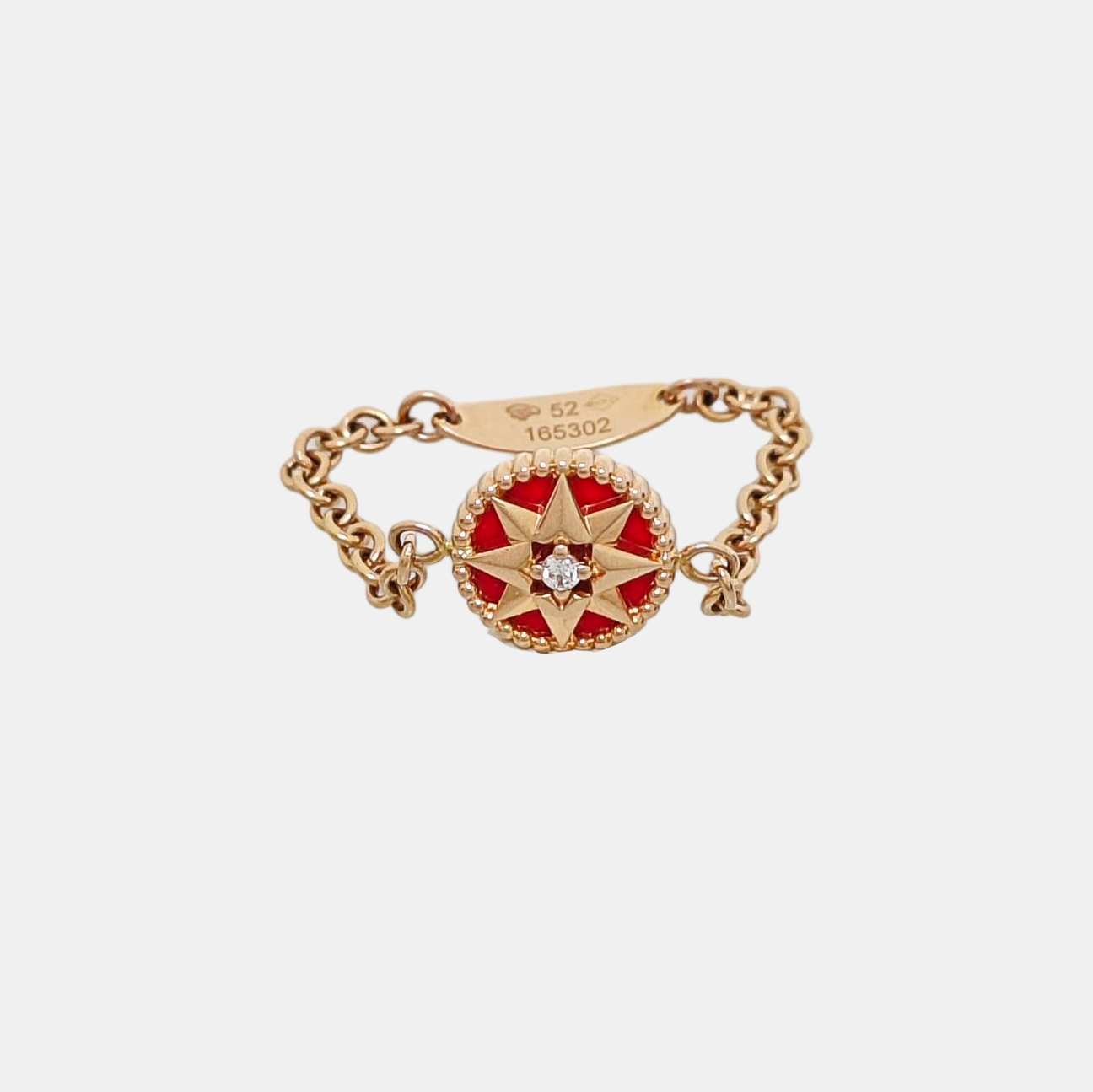Rose Des Vents 18k Gold Rose Gold Ring EU 52