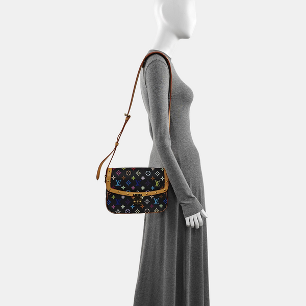 LV × TM SOLOGNE Monogram Coated Canvas Black