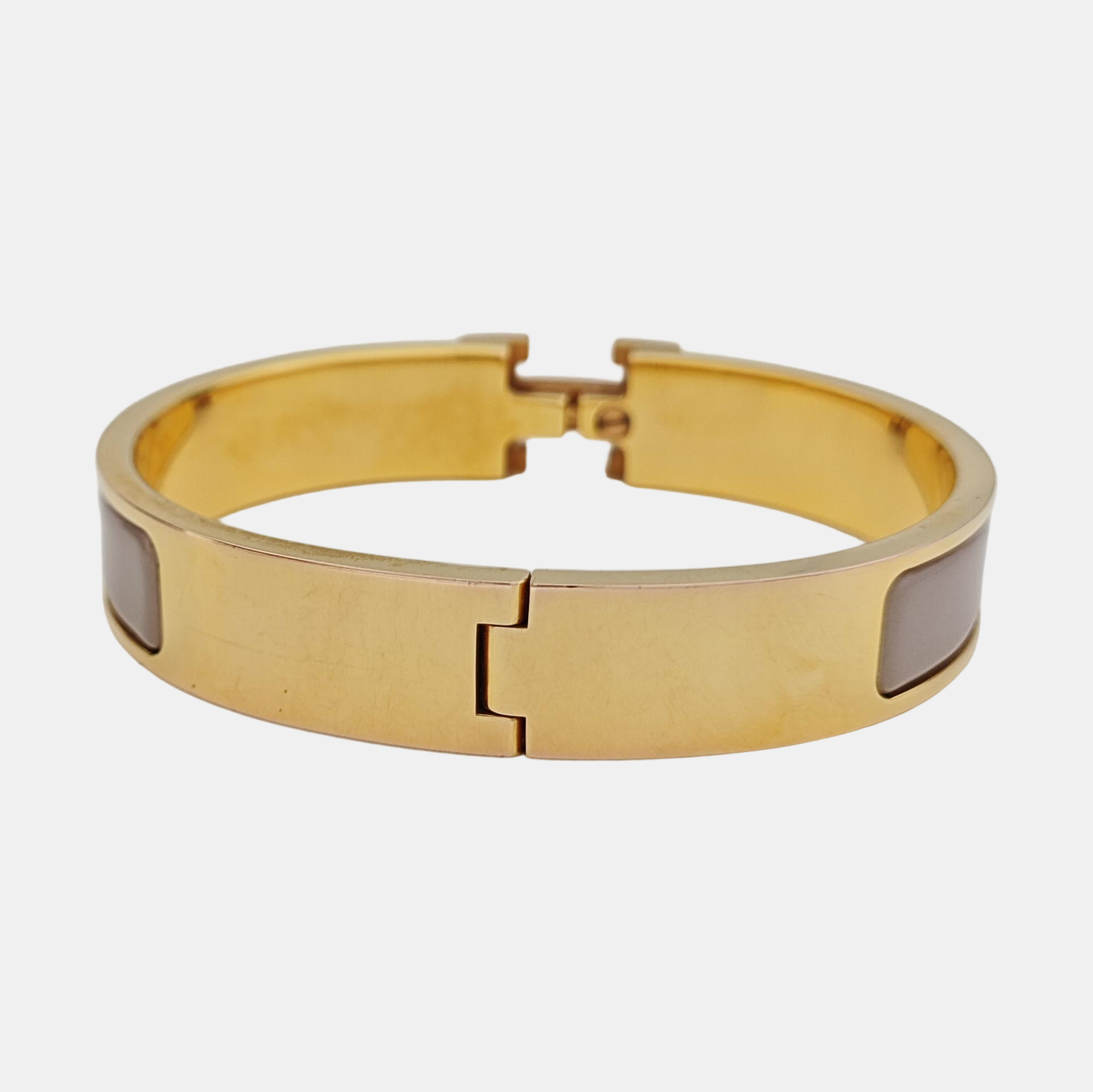 Clic H Metal Gold Bangle