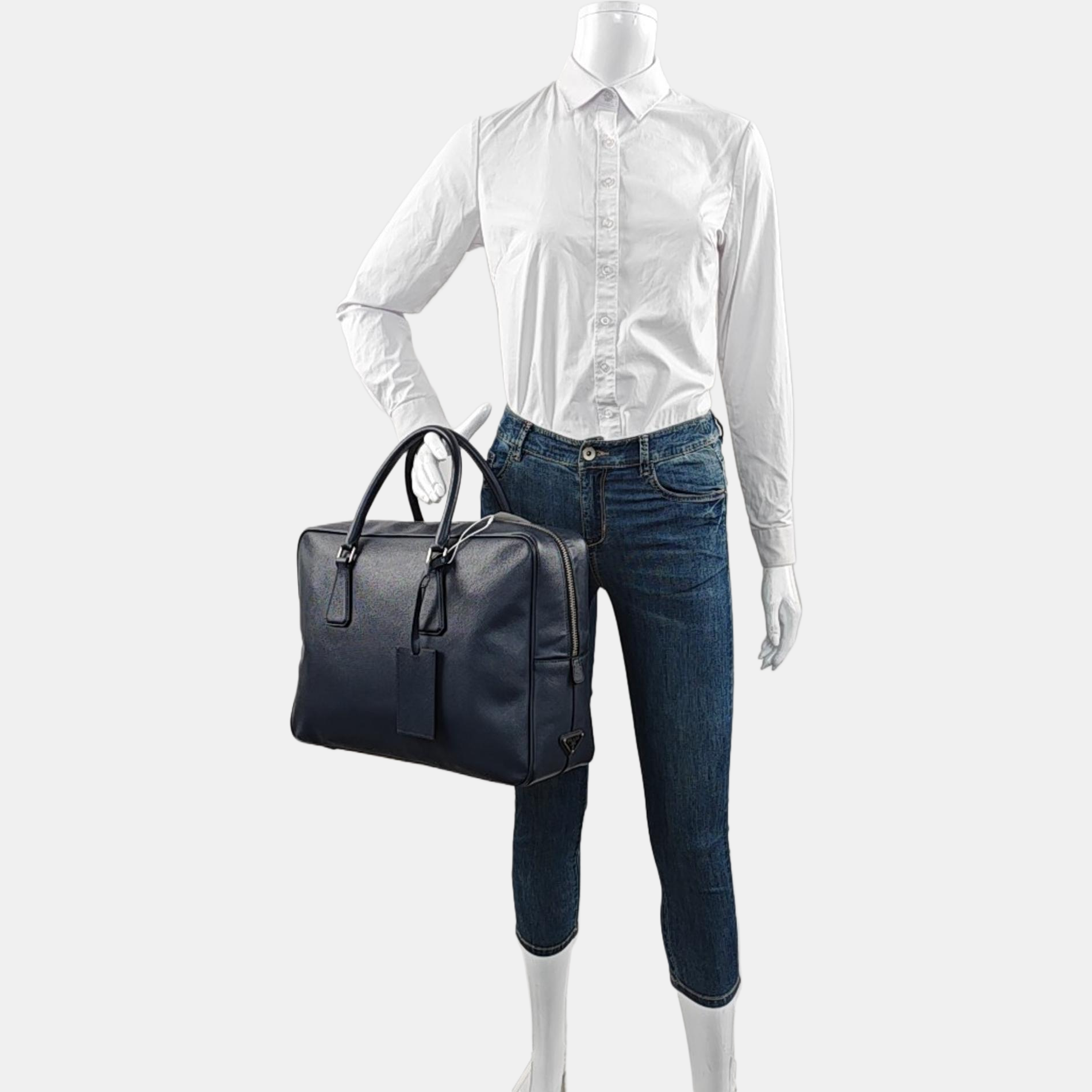 Vitello Saffiano Calfskin Blue