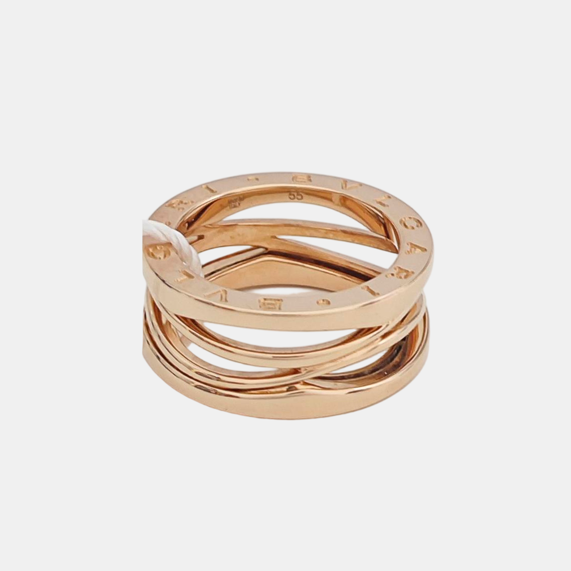 B.ZERO1 18k Rose Gold Ring EU 55