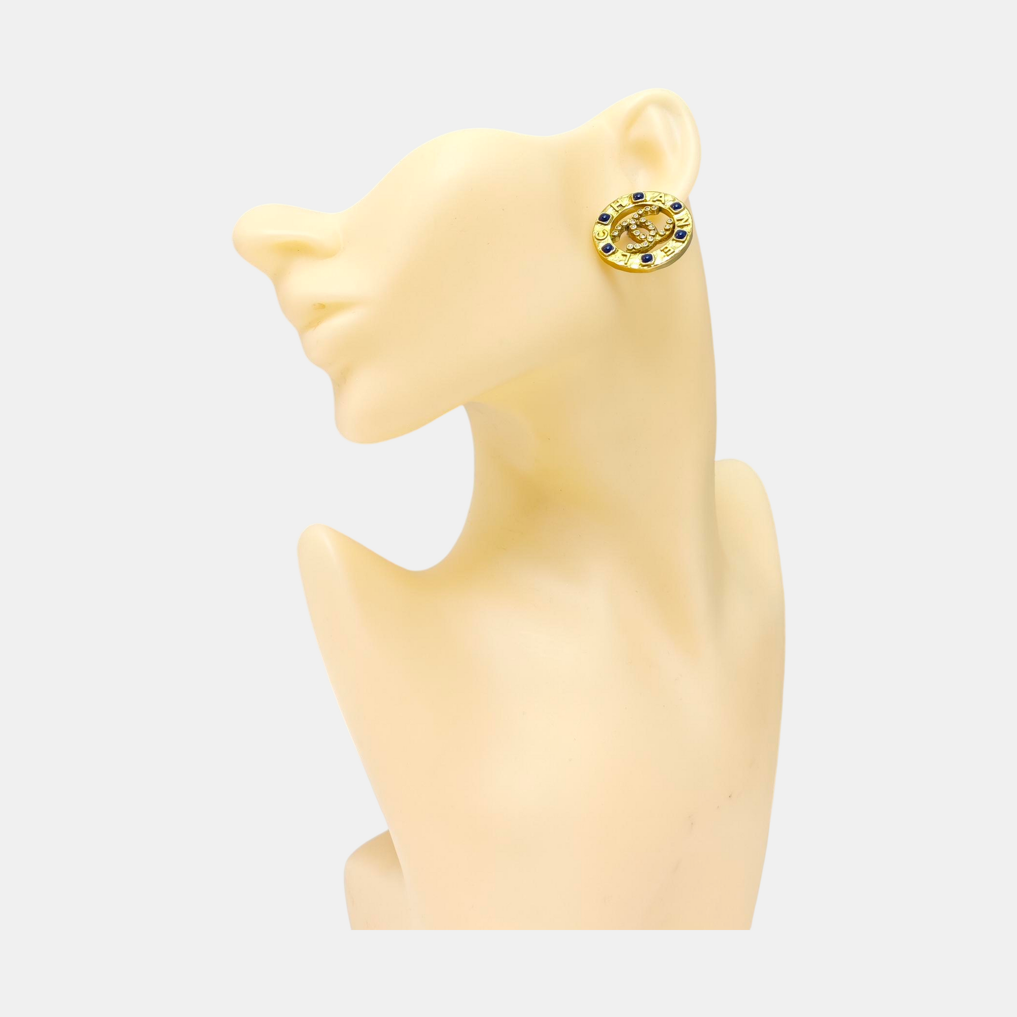 Metal Gold Stud Earrings