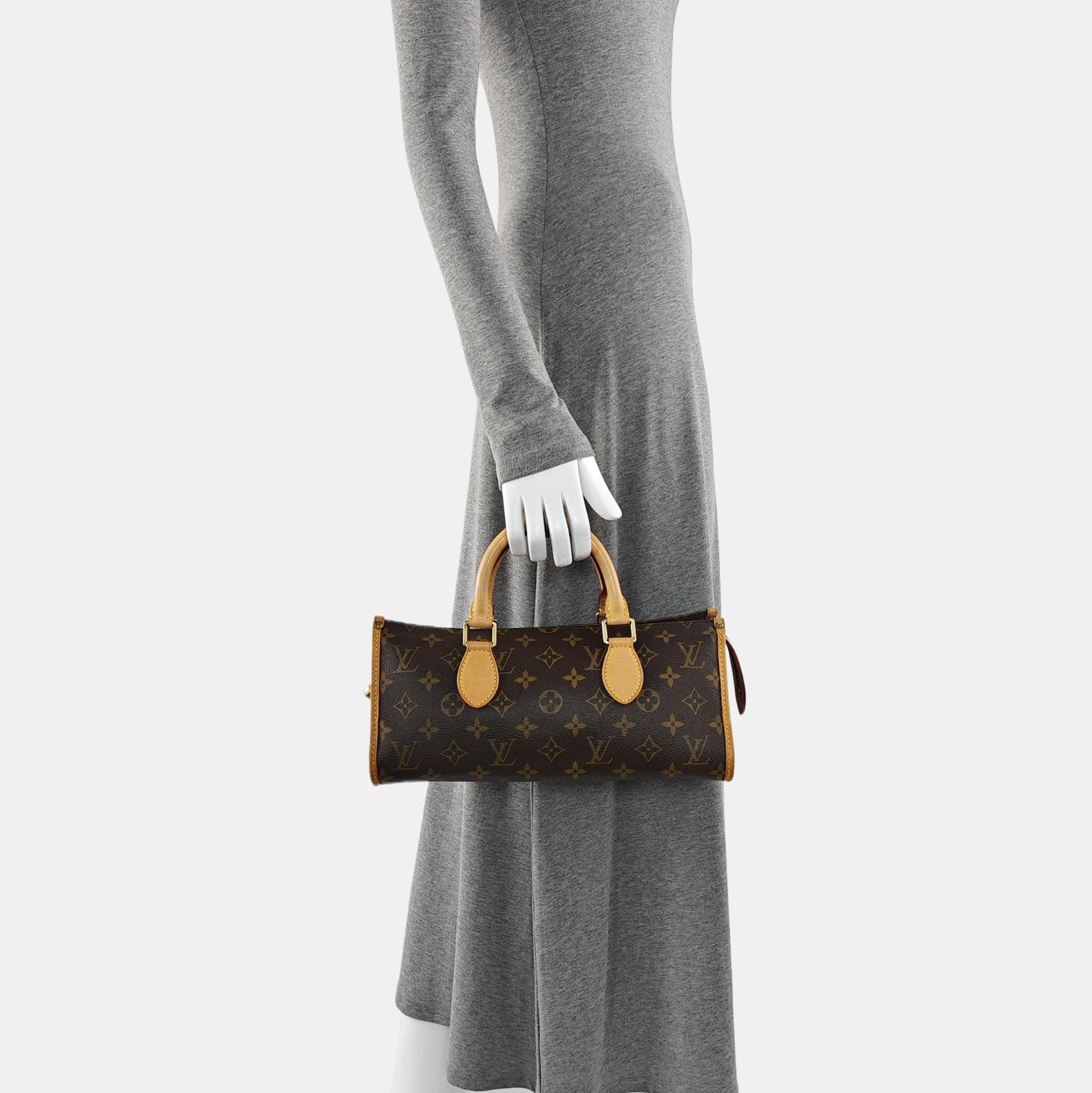 POPINCOURT Monogram Coated Canvas Brown