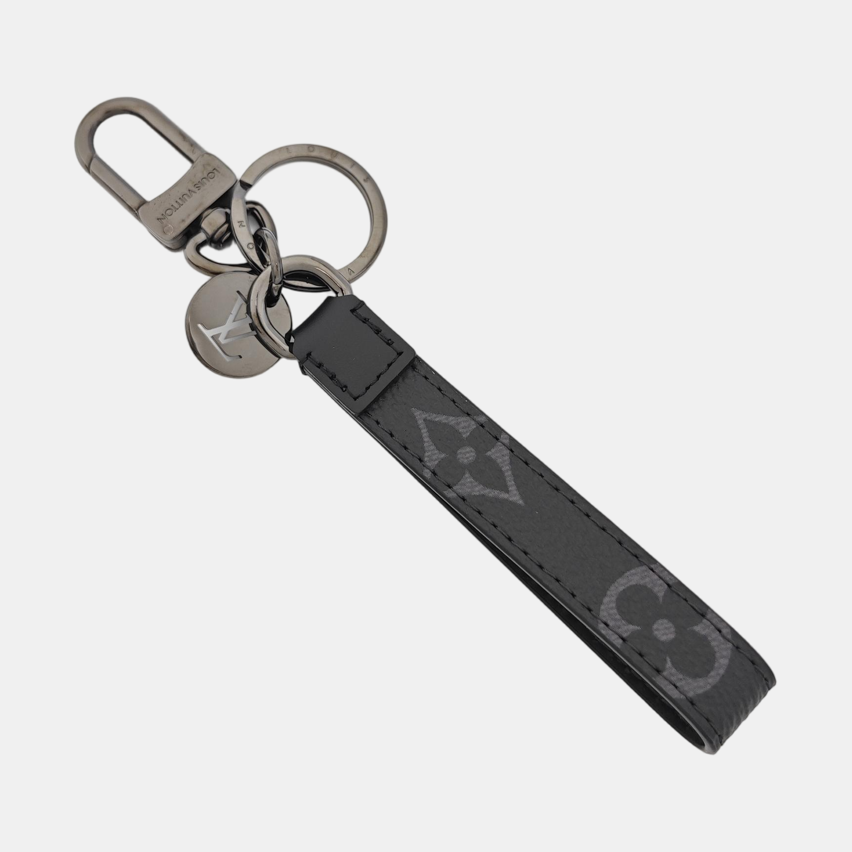 Leather Bag Charm Black