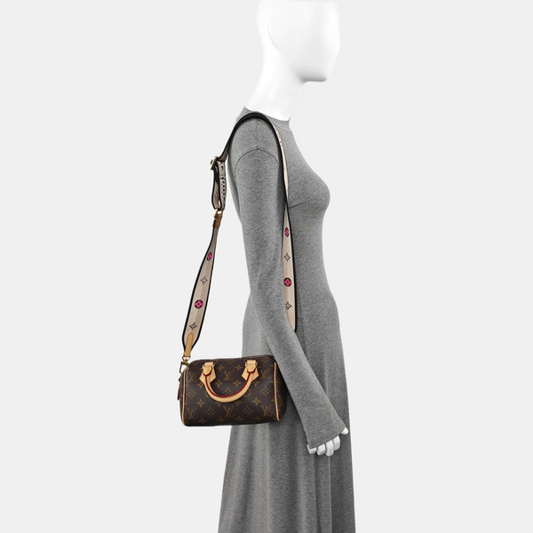 SPEEDY 20 Monogram Coated Canvas Brown