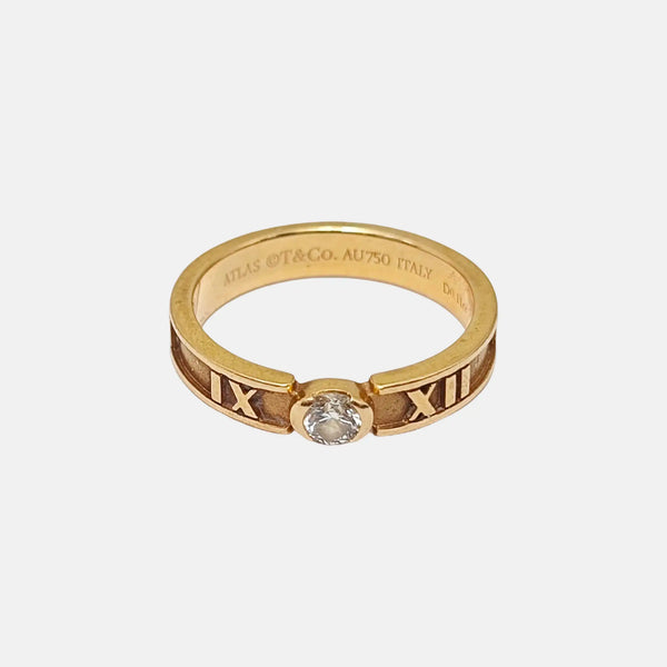 Atlas 18k Rose Gold Ring EU 46