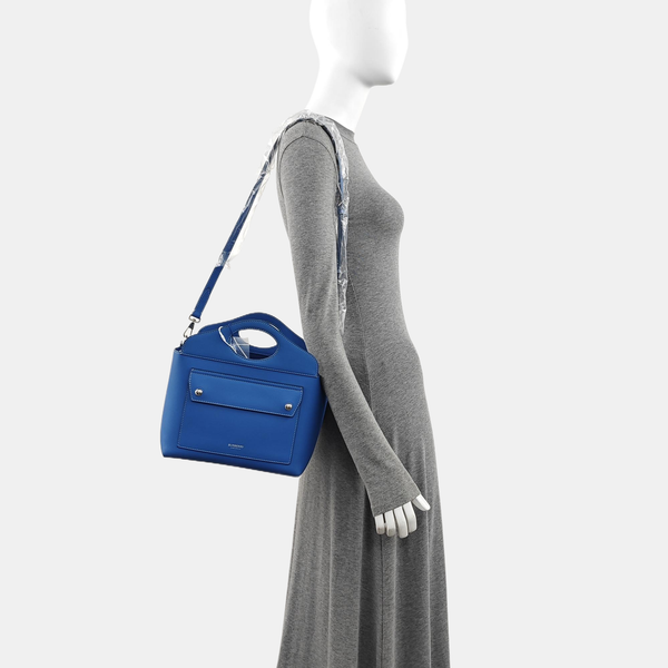 Calfskin Tote Bag Mini Blue