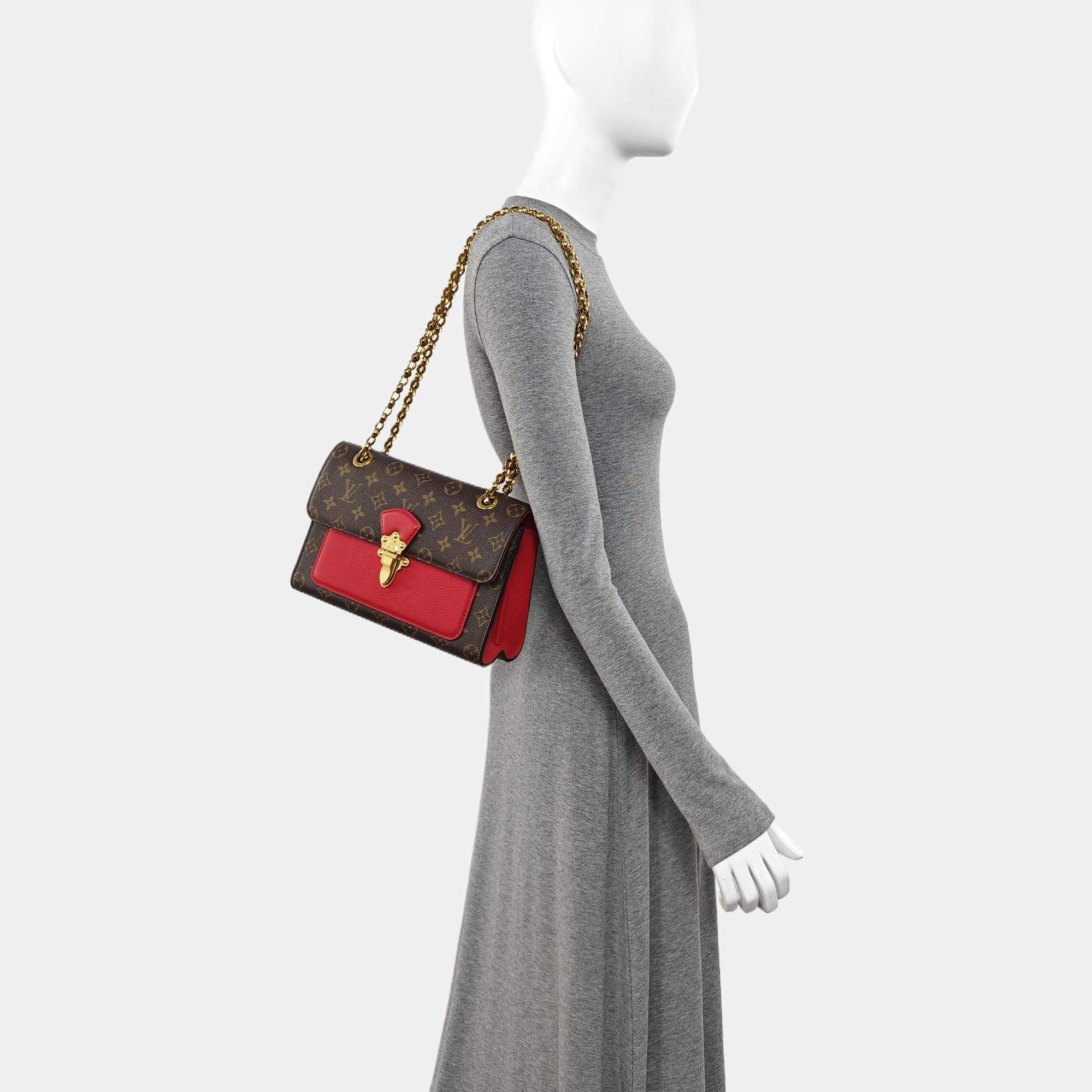 VICTOIRE Monogram Coated Canvas Brown