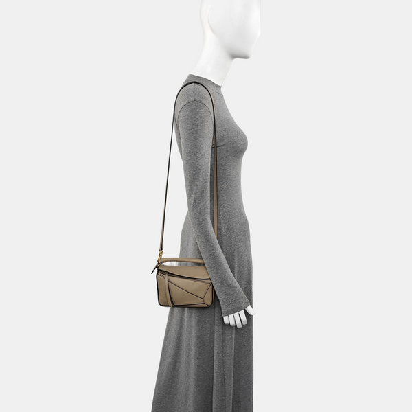 Puzzle Mini Calfskin Gray