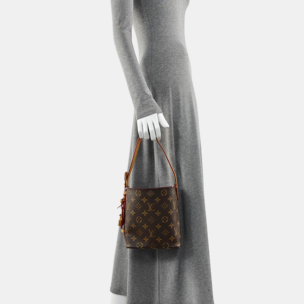 ALL IN Monogram Coated Canvas Brown