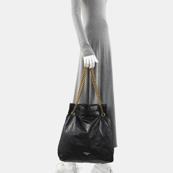 Calfskin Shoulder Bag Black