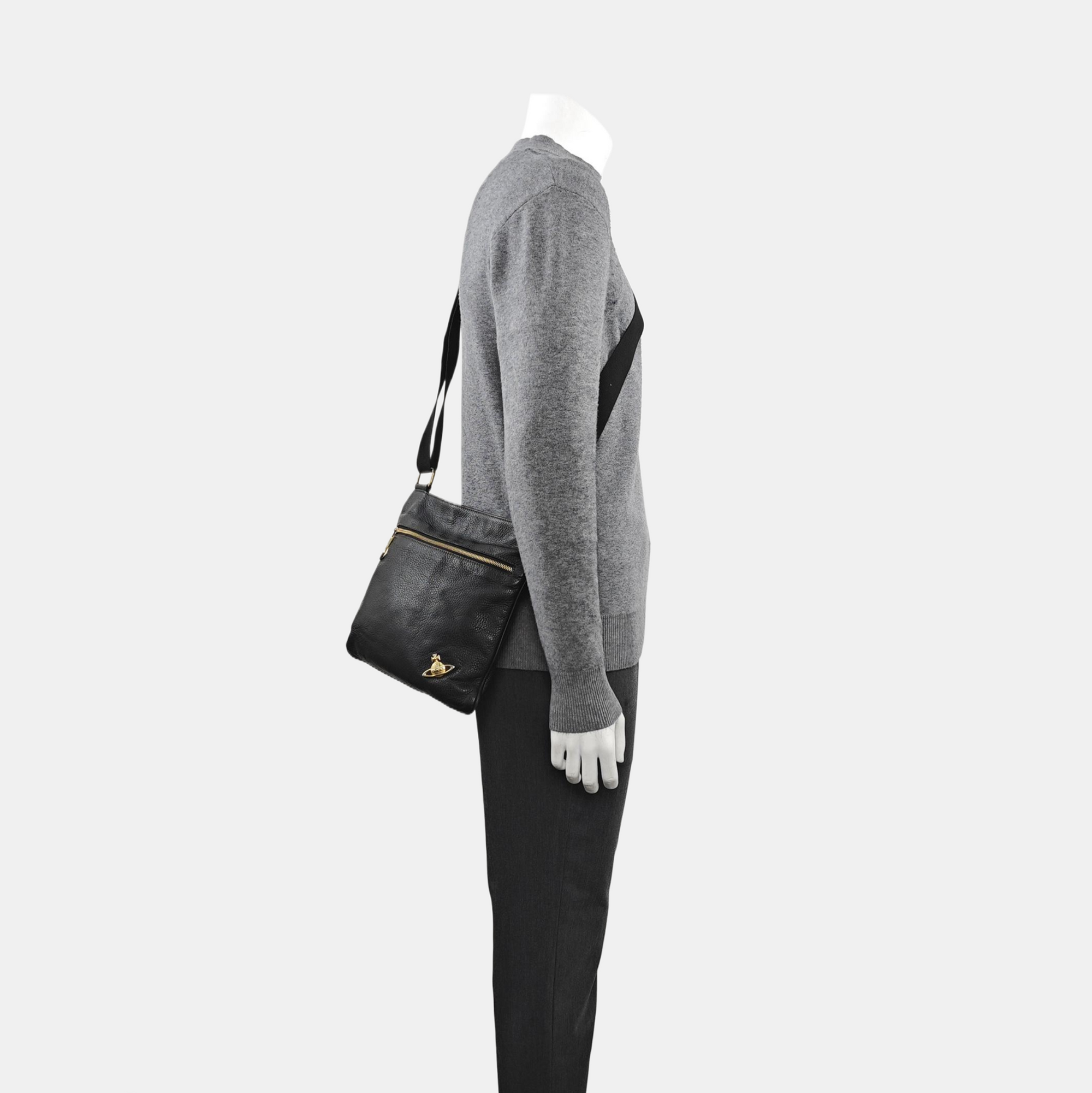 Calfskin Shoulder Bag Black