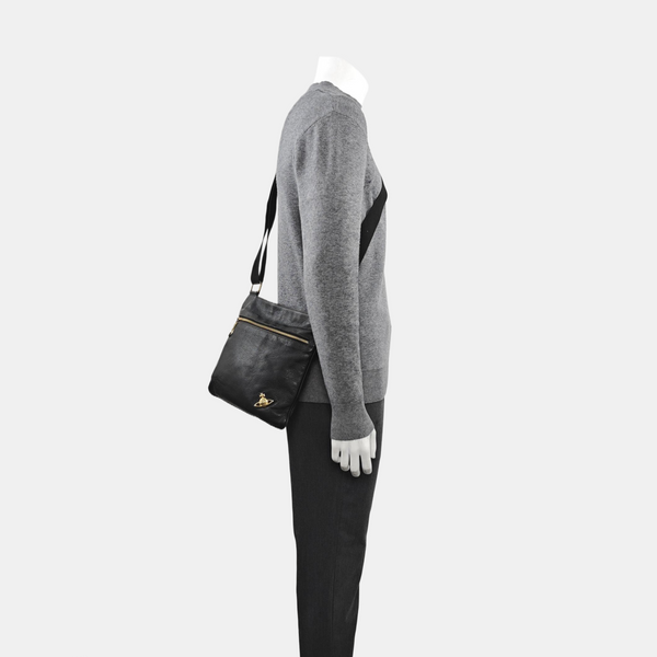Calfskin Shoulder Bag Black