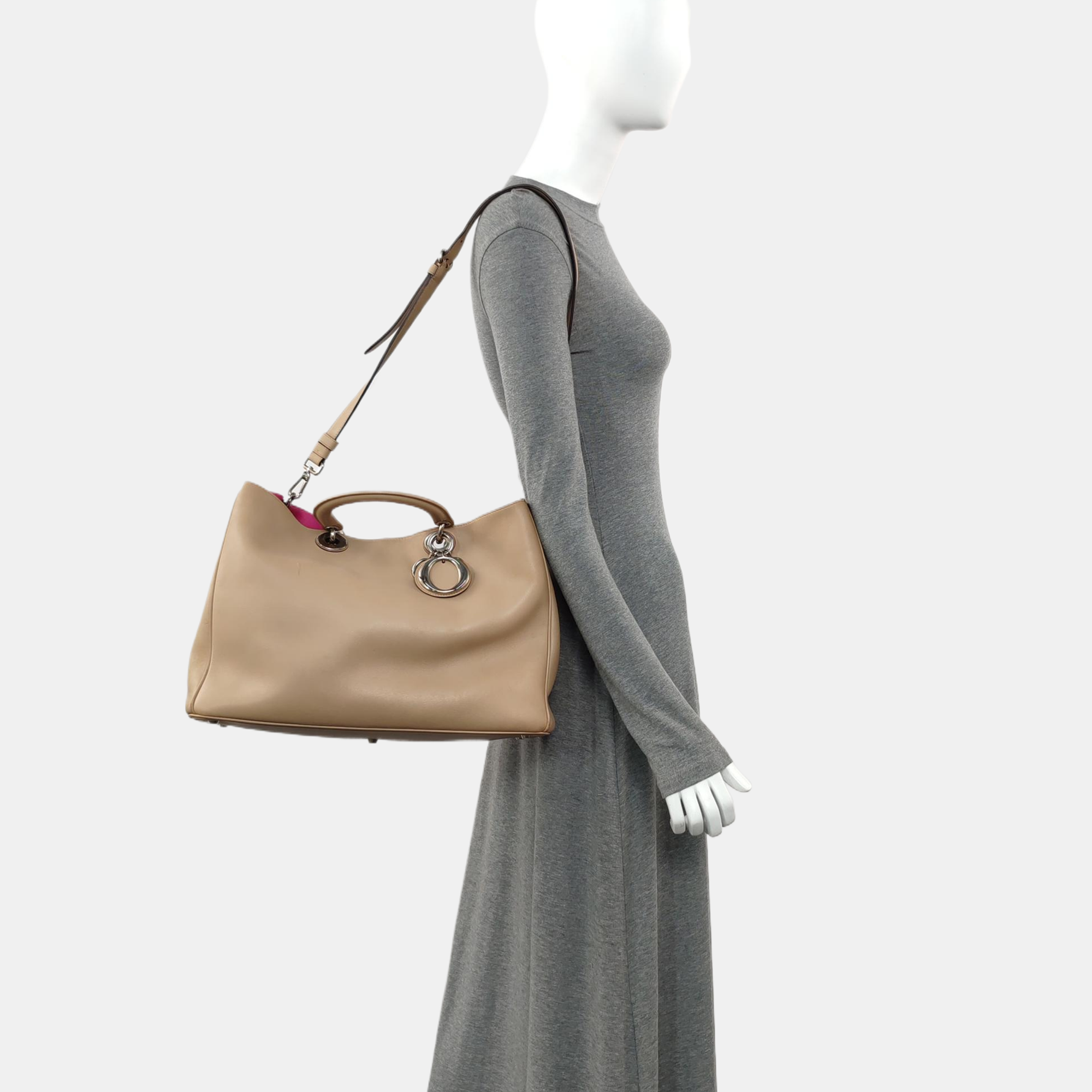 Diorissimo Large Calfskin Beige