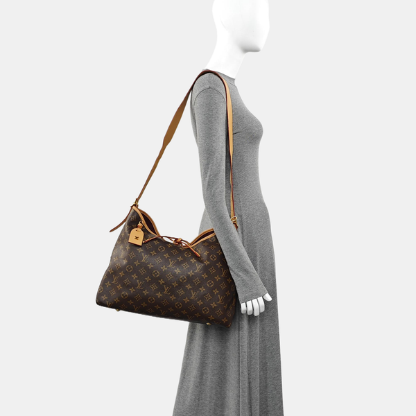 CARRYALL MM Monogram Coated Canvas Brown