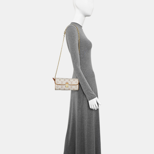 Pochette Camille Monogram Coated Canvas Beige