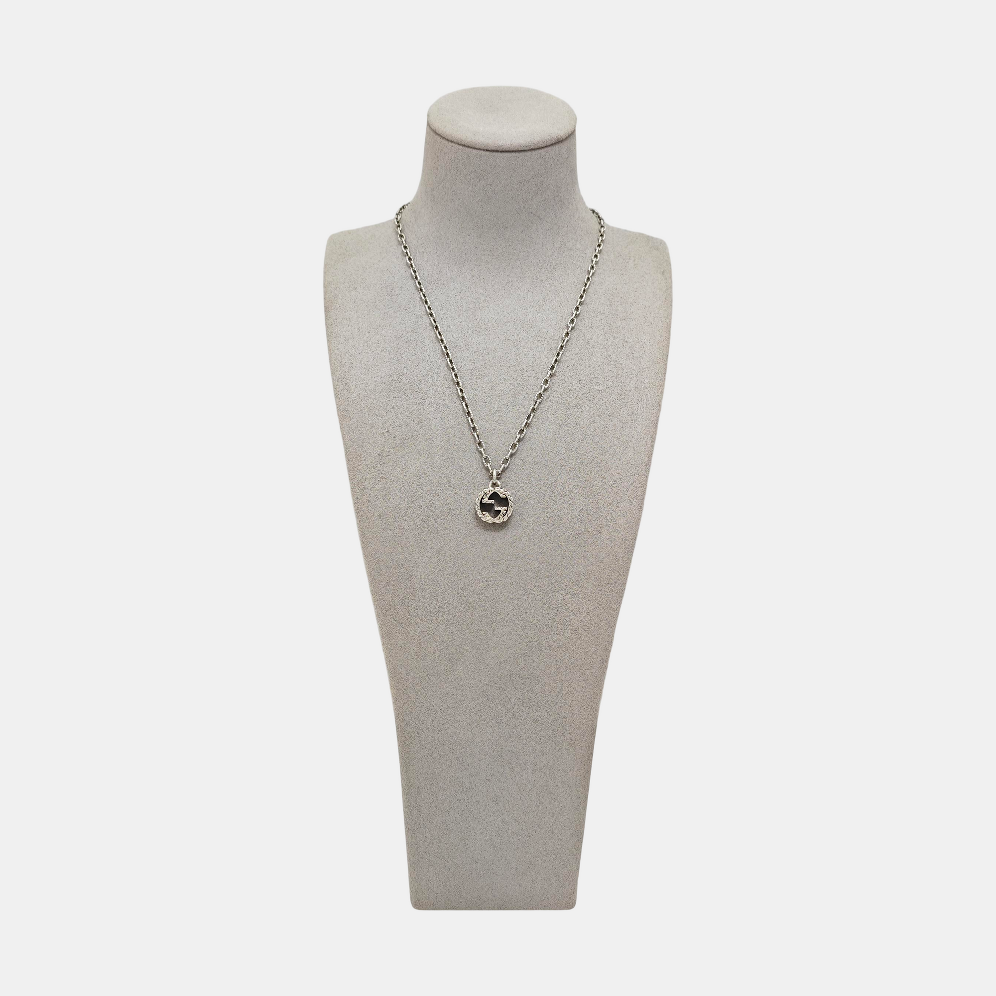 Interlocking G 925 Sterling Silver Necklace