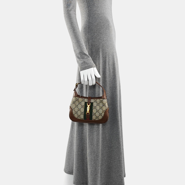 Jackie 1961 Mini Monogram Coated Canvas Beige