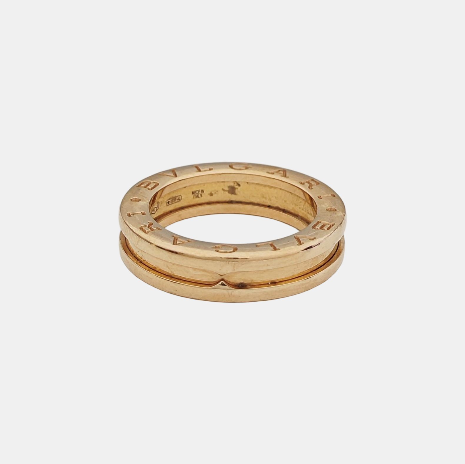 B.ZERO1 18k Rose Gold Ring EU 50