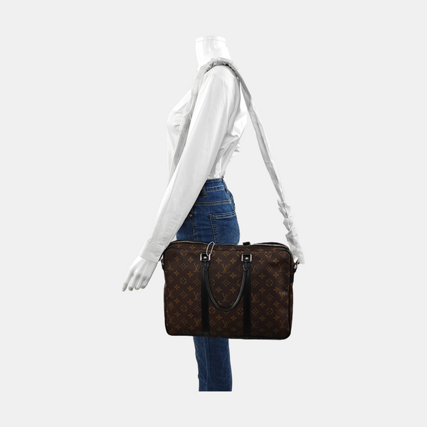 PORTE-DOCUMENTS PM Monogram Coated Canvas Brown