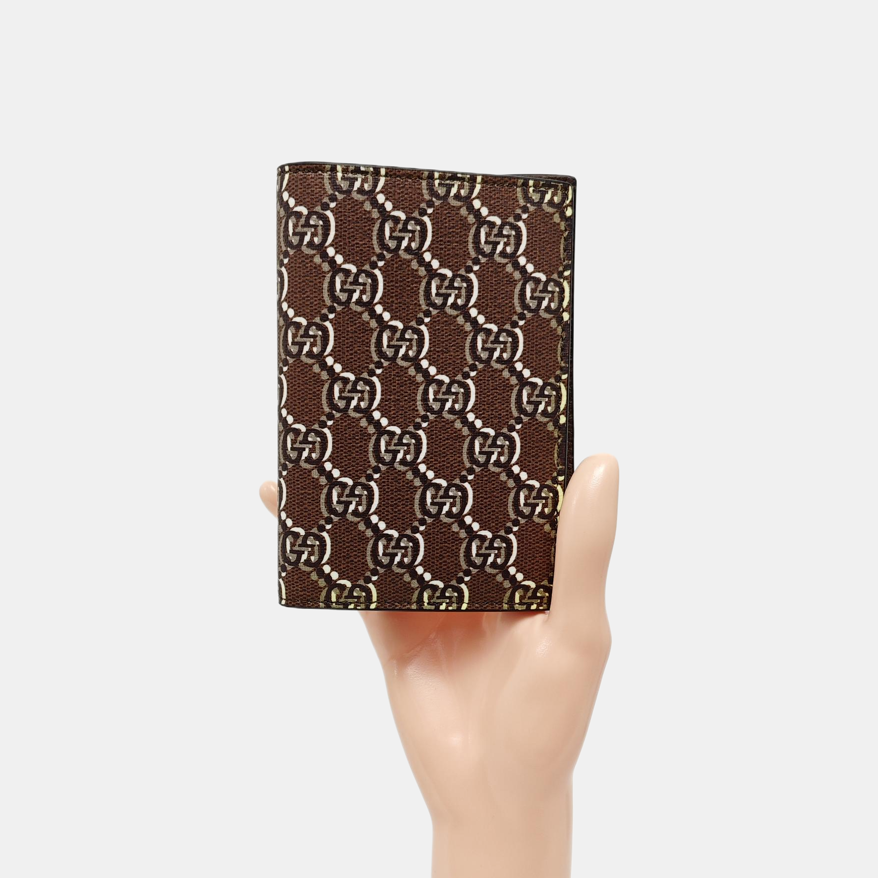 Monogram Coated Canvas Wallet Brown