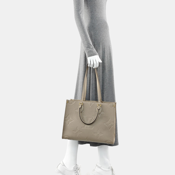 ONTHEGO MM Monogram Calfskin Gray