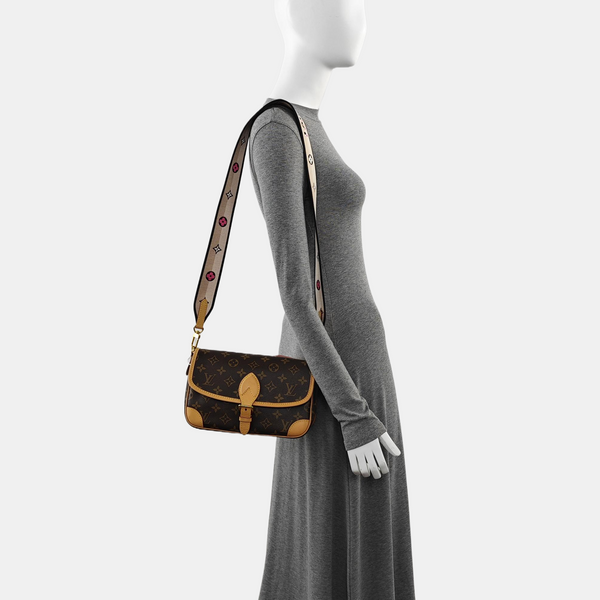 DIANE Monogram Coated Canvas Brown