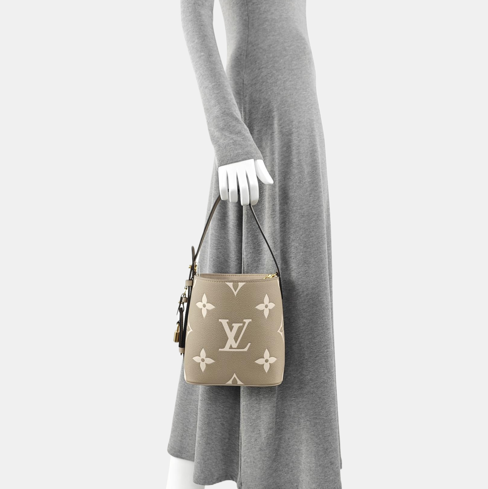 ALL IN BB Monogram Calfskin Gray