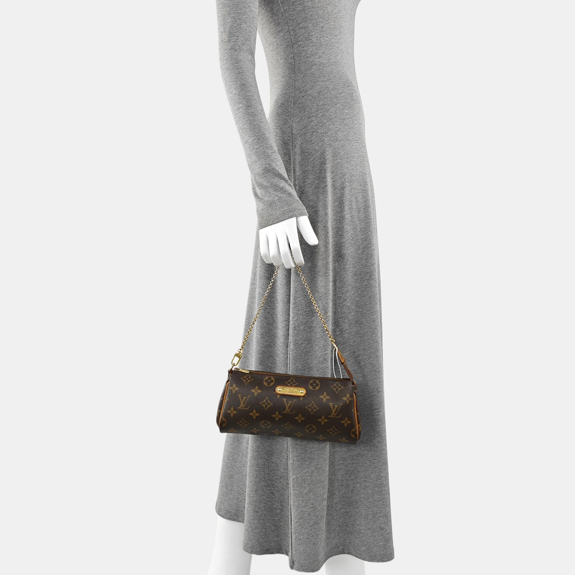 EVA Monogram Coated Canvas Brown