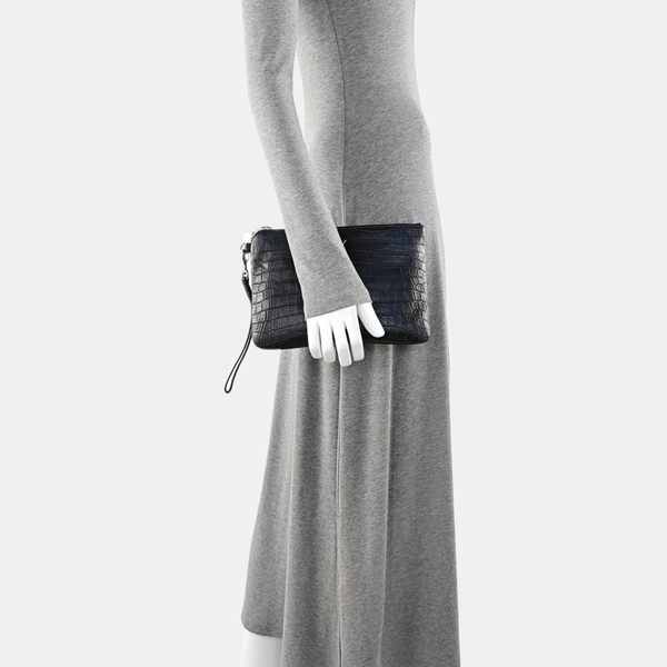 Calfskin Clutch Black