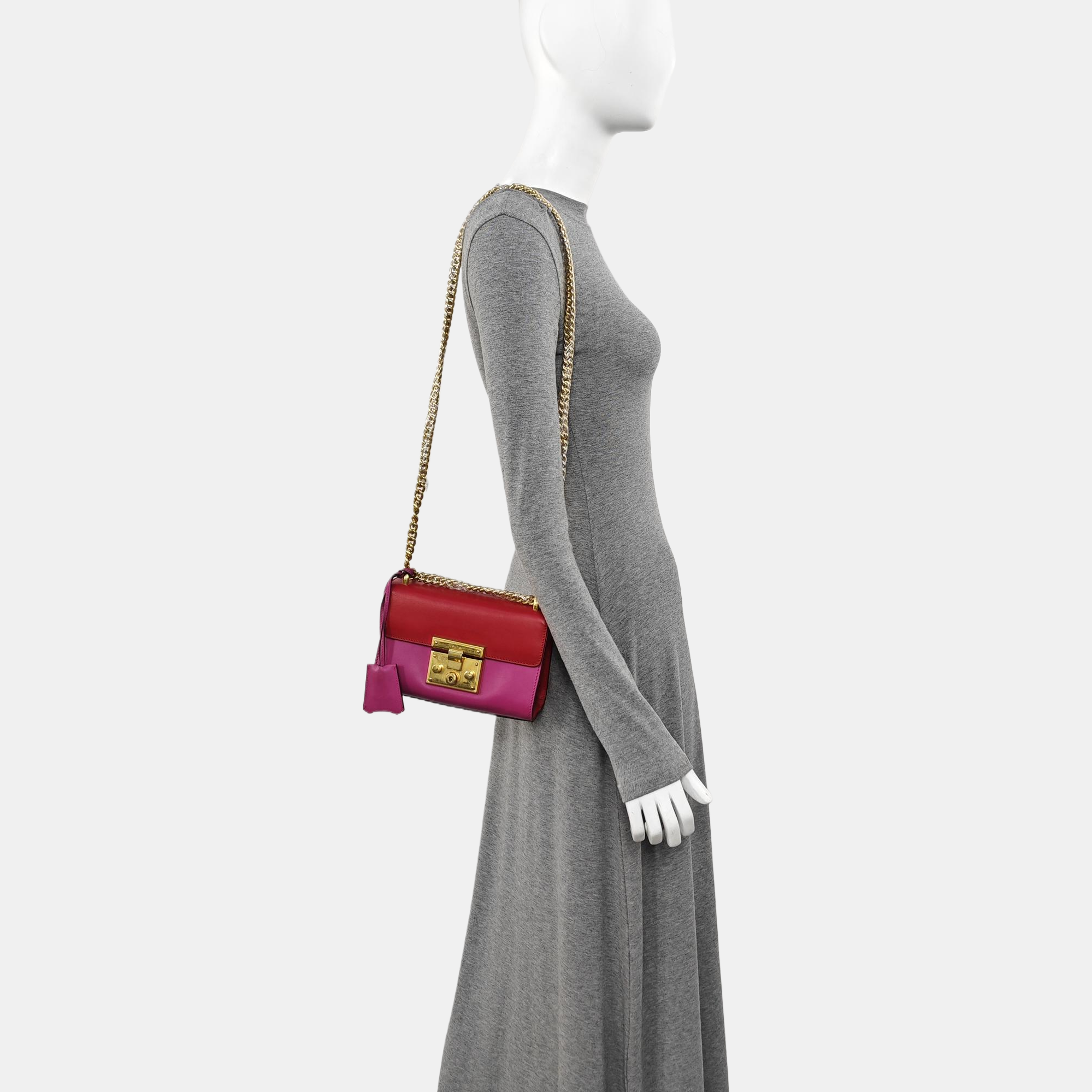 Padlock Small Calfskin Multicolor