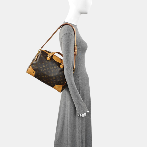 RETIRO NM Monogram Coated Canvas Brown