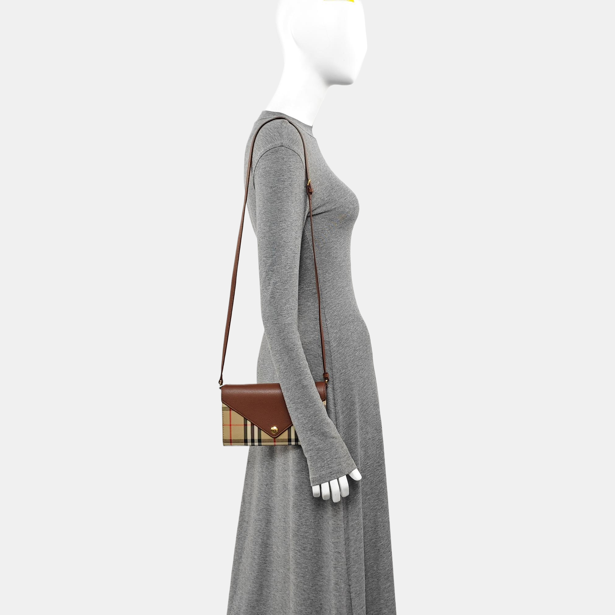 Canvas Shoulder Bag Brown