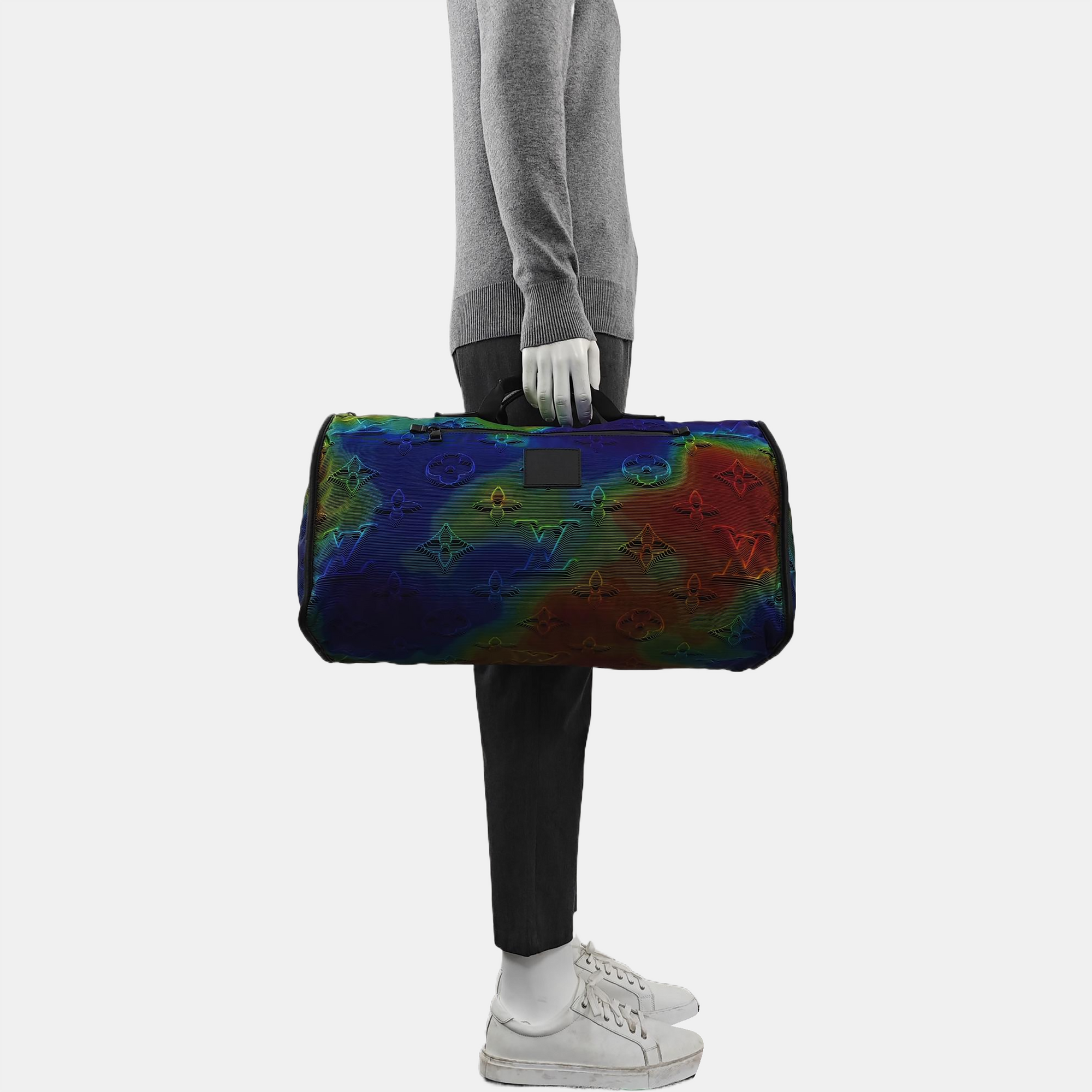KEEPALL 50 Monogram Fabric Multicolor