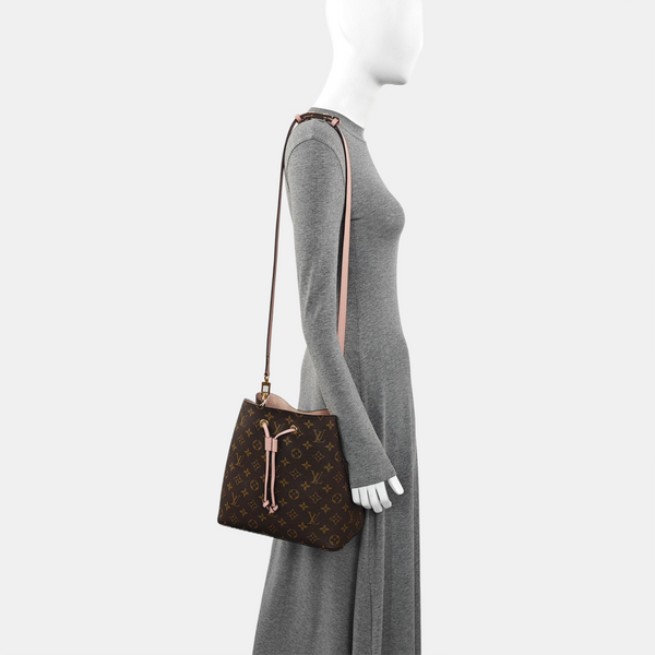NÉONOÉ MM Monogram Coated Canvas Brown