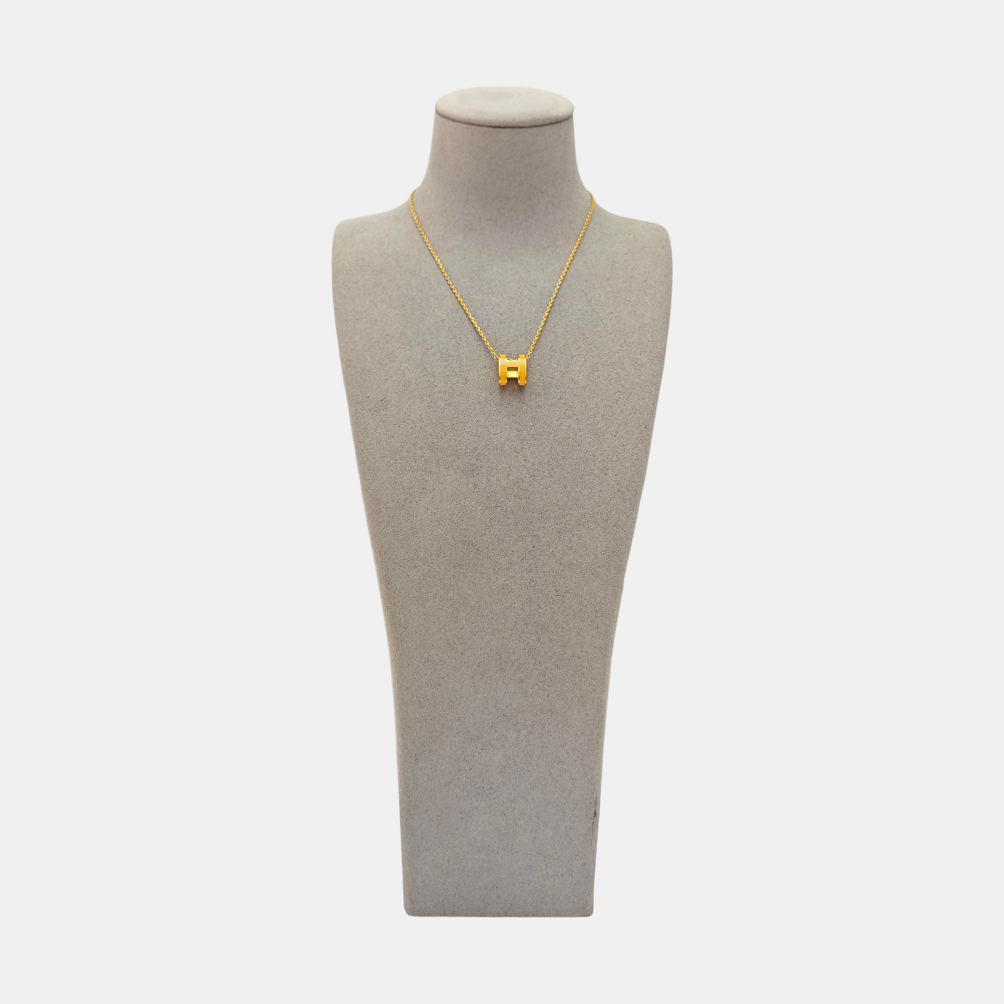 Pop H Metal Gold Necklace
