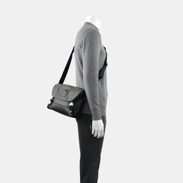 VOYAGER PM Monogram Coated Canvas Black