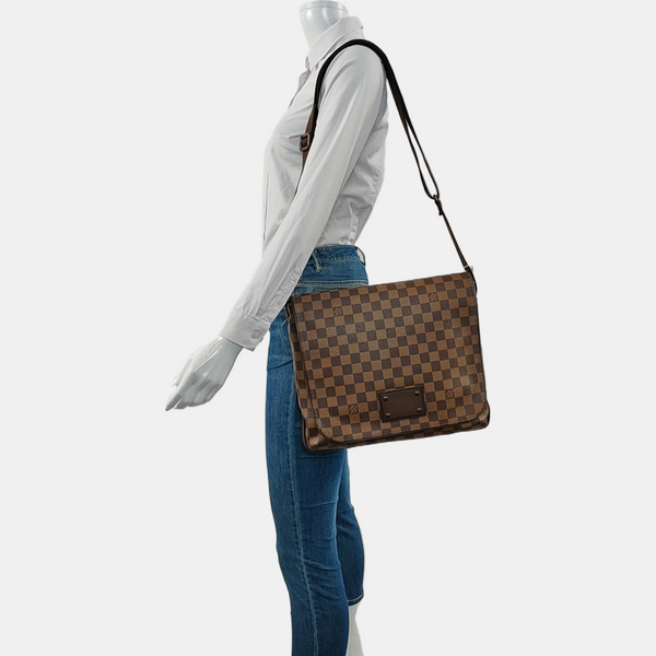 BROOKLYN Damier Ebene Coated Canvas Brown